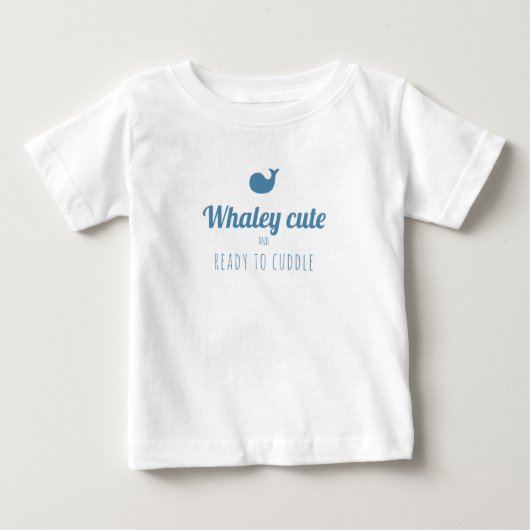 Niedlicher Wal Baby T-shirt (Vorderseite)