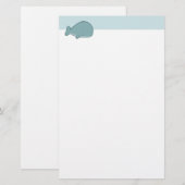 Niedlicher Wal Briefpapier (Vorne/Hinten)