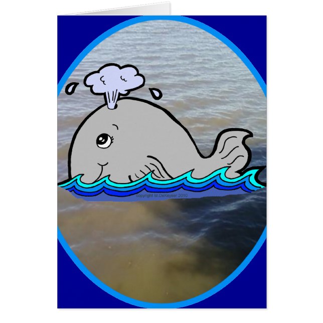 Niedlicher Wal im Wasser (Vorne)