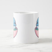 Niedlicher Wal in einem Teacup Jumbo-Tasse (Vorderseite)
