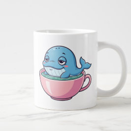 Niedlicher Wal in einem Teacup Jumbo-Tasse