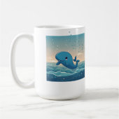 Niedlicher Wal Kaffeetasse (Links)