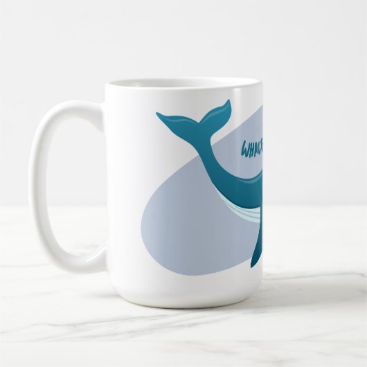 Niedlicher Wal Kaffeetasse (Links)