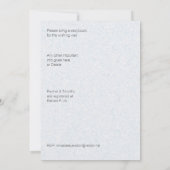 Niedlicher Wal mit Spout Custom Baby Dusche Einladung (Rückseite)