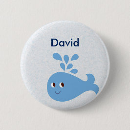 Niedlicher Wal mit Spout individuell einstellbar Button