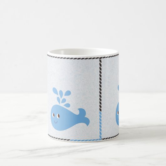 Niedlicher Wal mit Spout Kaffeetasse (Mittel)