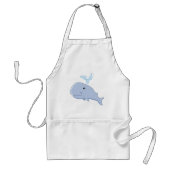 Niedlicher Wal mit Wasserabfall Adorable Animal Schürze (Vorne)