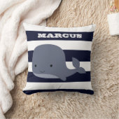 Niedlicher Wal-Seetier-Seeozean-Kinderzimmer-Dekor Kissen (Decke)