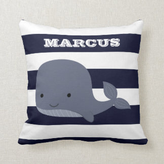 Niedlicher Wal-Seetier-Seeozean-Kinderzimmer-Dekor Kissen