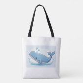 Niedlicher Wal Tasche (Rückseite)