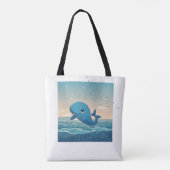 Niedlicher Wal Tasche (Rückseite)