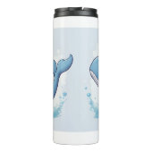 Niedlicher Wal Thermosbecher (Rückseite)