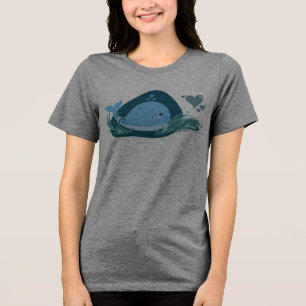 Niedlicher Wal! Tri-Blend Shirt