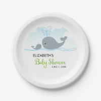 Niedlicher Wal und Baby Whale, Babydusche