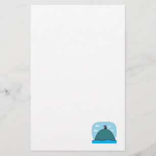 niedlicher Wal und Pinguin Briefpapier