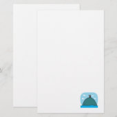 niedlicher Wal und Pinguin Briefpapier (Vorne/Hinten)
