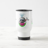 Niedlicher Wal und Wassermelone Reisebecher (Mittel)