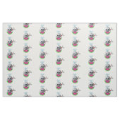 Niedlicher Wal und Wassermelone Stoff (Fat Quarter (45,7 x 55,9 cm))