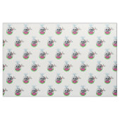 Niedlicher Wal und Wassermelone Stoff (Fat Quarter (45,7 x 55,9 cm))