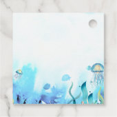 Niedlicher Wal unter Wasser Kinderdusche Geschenkanhänger (Rückseite)