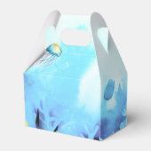 Niedlicher Wal unter Wasser Kinderdusche Geschenkschachtel (Rückseite)