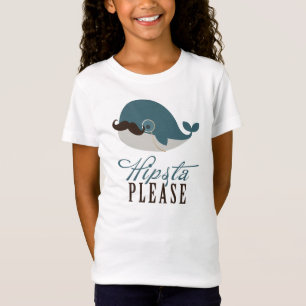 Niedlicher Wal Vintages Hipsta bitte T-Shirt