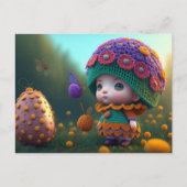 Niedlicher Wald Elf, Postkarte für Postüberquerung (Vorderseite)