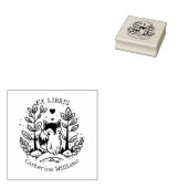 Niedlicher Wald Fox, Bibliothek Ex Libris Gummistempel (Stempel)