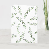 Niedlicher Wald Grünwälder Tier ein Duschgeschenk Karte (Rückseite)