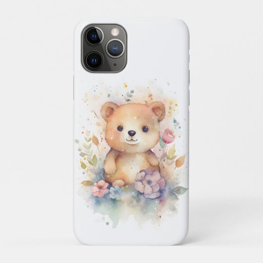 Niedlicher Waldbaby Bär Pints Kinderzimmer Art Case-Mate iPhone Hülle (Rückseite)