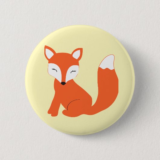 Niedlicher WaldbabyFox Button (Vorderseite)