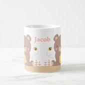 Niedlicher Waldbär und Bienen-KinderTasse Kaffeetasse (Mittel)