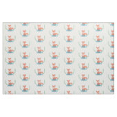 Niedlicher WaldFox scherzt personalisiertes Gewebe Stoff (Fat Quarter (45,7 x 55,9 cm))