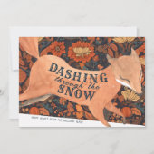 Niedlicher Waldfuchs Wasserfarbe Einladung (Vorderseite)