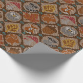 Niedlicher Waldherbst Geschenkpapier (Ecke)