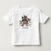 Niedlicher Waldkorb mit Kindername Kleinkind T-shirt (Vorderseite)