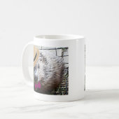 Niedlicher Waldmurmeltier-Cartoon! Kaffeetasse (Vorderseite Links)