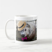 Niedlicher Waldmurmeltier-Cartoon! Kaffeetasse (Links)