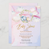 Niedlicher Waldschlafbär | Babydusche Einladung (Vorne/Hinten)