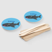 Niedlicher Walhai-Happy Cartoon-Abbildung Fächer (Non-assembled)