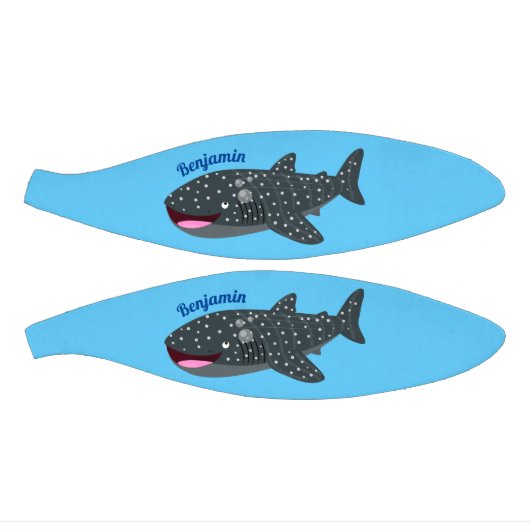 Niedlicher Walhai-Happy Cartoon-Abbildung Mini Basketball (Panele)