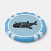 Niedlicher Walhai-Happy Cartoon-Abbildung Pokerchips (Einzeln)