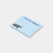 Niedlicher Walhai-Happy Cartoon-Abbildung Post-it Klebezettel (angewinkelt)