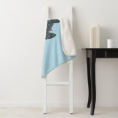 Niedlicher Walhai-Happy Cartoon-Abbildung Sherpadecke (Beispiel)