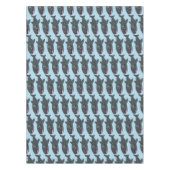 Niedlicher Walhai-Happy Cartoon-Abbildung Tischdecke (Vorderseite)