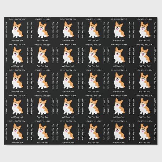 Niedlicher WaliserPembrokecorgi-Welpe Geschenkpapier (Flach)