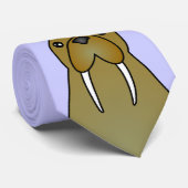 Niedlicher Walross-Cartoon Krawatte (Gerollt)