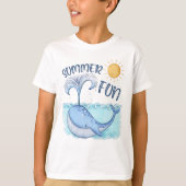 Niedlicher Walsommer T-Shirt (Vorderseite)