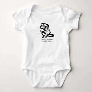 Niedlicher Wangenaffen - BONOBO - Afrika Baby Strampler