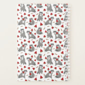 Niedlicher Waschbär mit Wassermelone personalisier Planer (Rückseite)